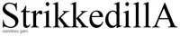 Logo StrikkedillA
