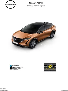 Nissan-katalog i Minnesund | Nissan ARIYA | 2024-07-11T00:00:00.000Z - 2025-07-11T00:00:00.000Z