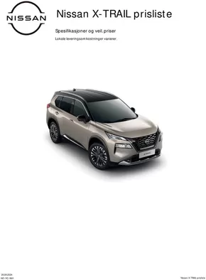 Nissan-katalog i Egersund | Nissan X-Trail | 2024-09-19T00:00:00.000Z - 2025-09-19T00:00:00.000Z