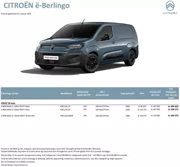 Citroën-katalog i Loddefjord | Kundeprisliste e BERLINGO Varebil 2026 | 2026-01-01T00:00:00.000Z - 2026-12-31T00:00:00.000Z