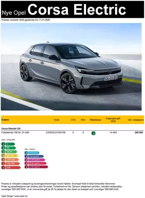 Opel-katalog i Askim | Prisliste Opel Corsa Electric | 2025-03-25T00:00:00.000Z - 2026-03-25T00:00:00.000Z
