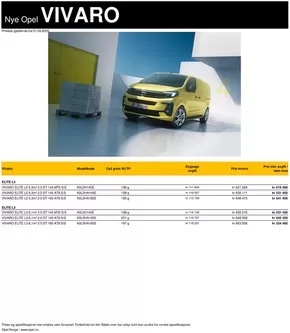 Opel-katalog i Askim | Prisliste Opel Vivaro varebil | 2025-05-01T00:00:00.000Z - 2026-05-01T00:00:00.000Z
