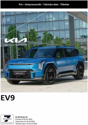 Kia-katalog i Kristiansund | Kia EV9 | 2025-05-03T00:00:00.000Z - 2026-05-03T00:00:00.000Z