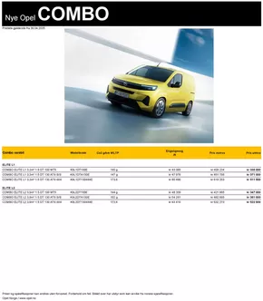 Opel-katalog i Askim | Prisliste Opel Combo varebil | 2025-05-04T00:00:00.000Z - 2026-05-04T00:00:00.000Z