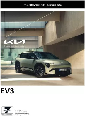 Kia-katalog i Kristiansund | Kia EV3 | 2025-05-04T00:00:00.000Z - 2026-05-04T00:00:00.000Z