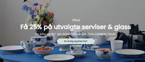 Få 25% på utvalgte serviser & glass