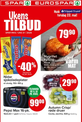 Eurospar-katalog i Hovdebygda | Eurospar Kundeavis | 2025-05-19T00:00:00.000Z - 2025-05-25T00:00:00.000Z