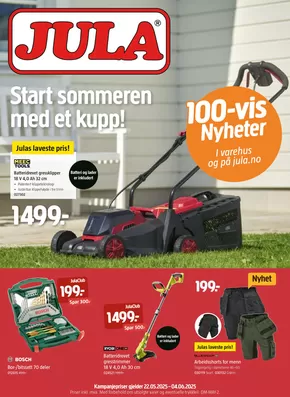 Jula-katalog i Horten | Jula Kundeavis | 2025-05-22T00:00:00.000Z - 2025-06-04T00:00:00.000Z