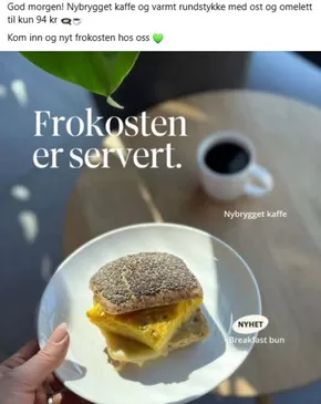 Starbucks-katalog i Hokksund | Frokosten er servert. | 2025-05-23T00:00:00.000Z - 2025-06-06T00:00:00.000Z