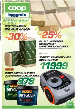 Coop Byggmix-katalog i Sandnessjøen | Flott tilbud for kuppjegere | 2025-05-26T00:00:00.000Z - 2025-06-08T00:00:00.000Z