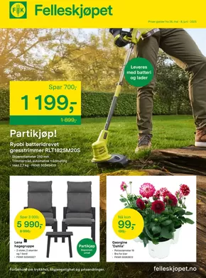 Felleskjøpet-katalog i Namsos | Leveres med batteri og lader | 2025-05-28T00:00:00.000Z - 2025-06-08T00:00:00.000Z