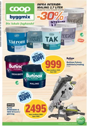 Coop Byggmix-katalog i Oppdal | Coop Byggmix Kundeavis | 2025-06-09T00:00:00.000Z - 2025-06-22T00:00:00.000Z