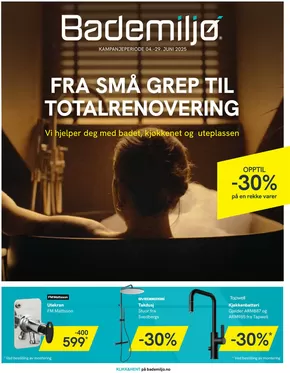 Bademiljø-katalog i Hitra | Fra små grep til totalrenovering | 2025-06-09T00:00:00.000Z - 2025-06-29T00:00:00.000Z
