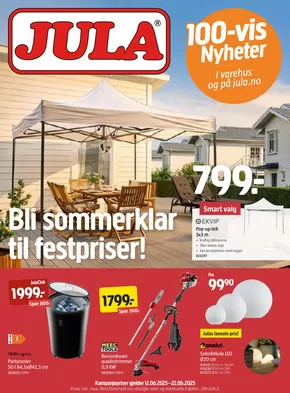 Jula-katalog i Tromsø | Jula Kundeavis | 2025-06-12T00:00:00.000Z - 2025-06-22T00:00:00.000Z