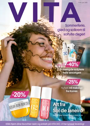VITA-katalog | Sommerferie, glød og solkrem til solfylte dager! | 2025-06-12T00:00:00.000Z - 2025-06-22T00:00:00.000Z