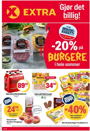 Coop Extra-katalog i Surnadal | Coop Extra Kundeavis | 2025-06-16T00:00:00.000Z - 2025-06-22T00:00:00.000Z