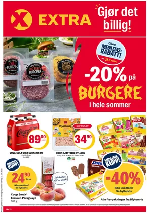 Coop Extra-katalog i Råholt | Flott tilbud for alle kunder | 2025-06-16T00:00:00.000Z - 2025-06-22T00:00:00.000Z