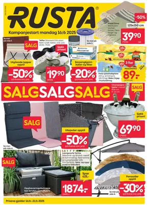 Rusta-katalog i Øyer | Rusta Kundeavis | 2025-06-16T00:00:00.000Z - 2025-06-21T00:00:00.000Z