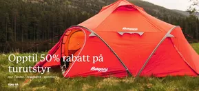 Opptil 50% rabatt på turutstyr