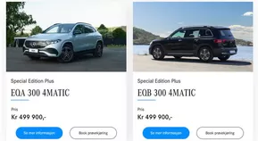Mercedes-Benz-katalog i Skedsmokorset | Eqa 300 4matic | 2025-06-18T00:00:00.000Z - 2025-08-01T00:00:00.000Z