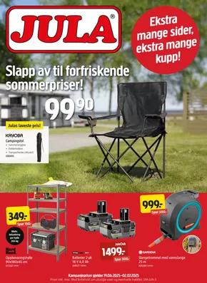 Jula-katalog i Spydeberg | Jula Kundeavis | 2025-06-19T00:00:00.000Z - 2025-07-02T00:00:00.000Z