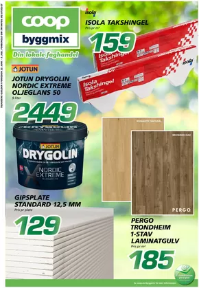 Coop Byggmix-katalog i Sogndal (Sogn og Fjordane) | Stort utvalg av tilbud | 2025-06-23T00:00:00.000Z - 2025-07-06T00:00:00.000Z