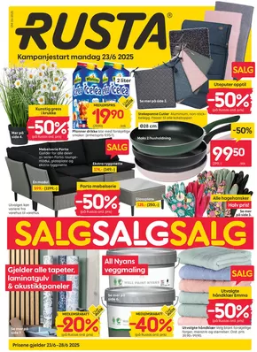 Rusta-katalog i Indre Arna | Rusta Kundeavis | 2025-06-23T00:00:00.000Z - 2025-06-28T00:00:00.000Z