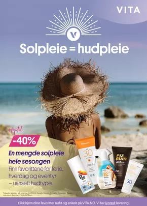 VITA-katalog i Elverum | Solpleie = hudpleie | 2025-06-30T00:00:00.000Z - 2025-08-24T00:00:00.000Z
