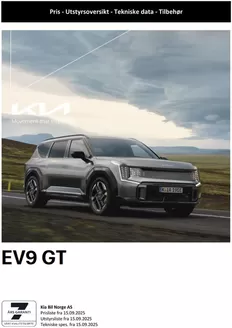 Kia-katalog i Spikkestad | Kia EV9 GT | 2025-09-23T00:00:00.000Z - 2026-09-23T00:00:00.000Z