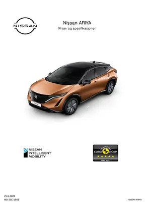 Nissan-katalog i Gol | Nissan ARIYA | 2024-06-26T00:00:00.000Z - 2025-06-26T00:00:00.000Z