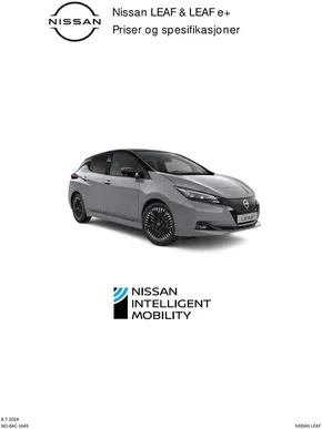 Nissan-katalog i Ålesund | Nissan LEAF | 2024-07-09T00:00:00.000Z - 2025-07-09T00:00:00.000Z
